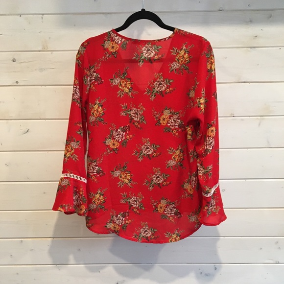 Liberty Love Floral Bell Sleeve Blouse - Picture 2 of 4